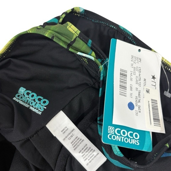 Coco Reef $146 Women's Contours Solitaire V-Neck One Piece Swimsuit‎ 12 36C - Picture 10 of 12